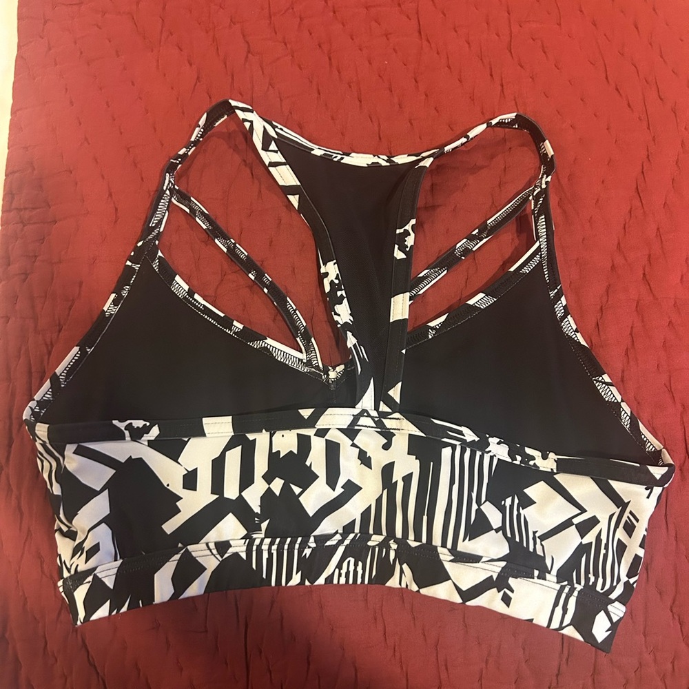 Gymshark Black and White Sports Bra